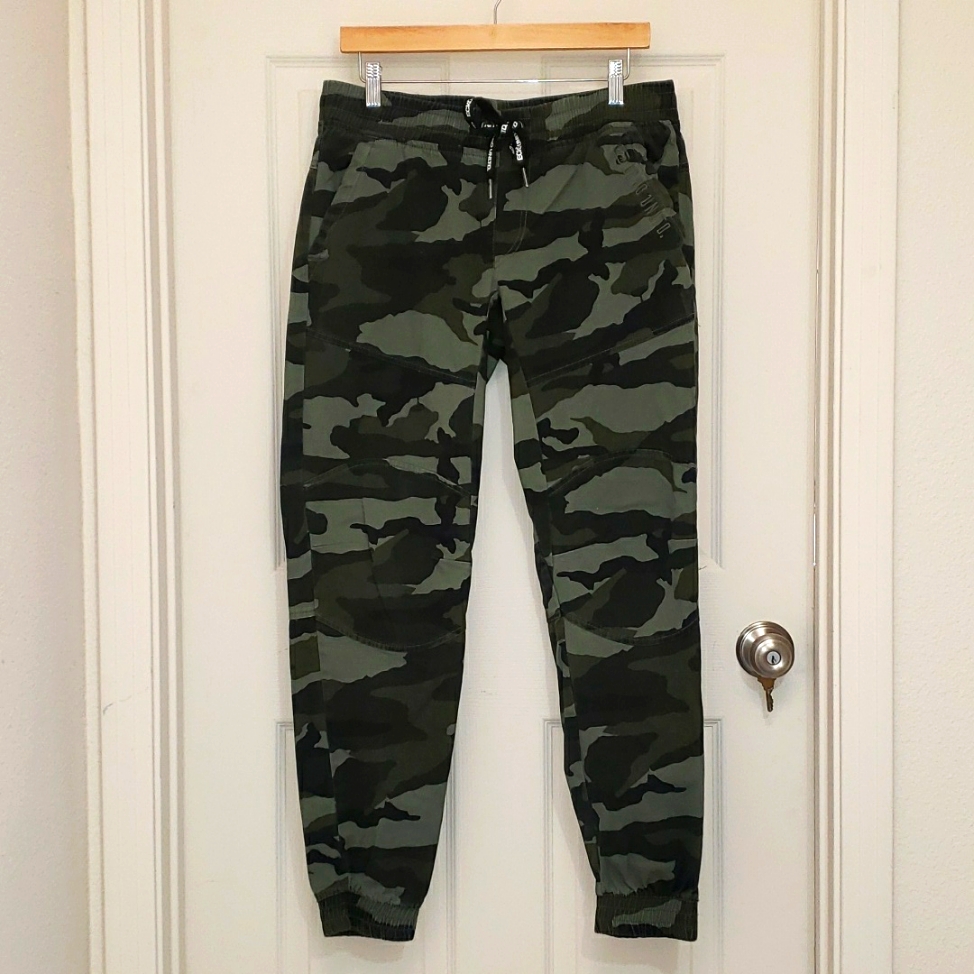 Mens Ecko Brand Stretch Twill Camoflage Jogger Pants Sz Medium
